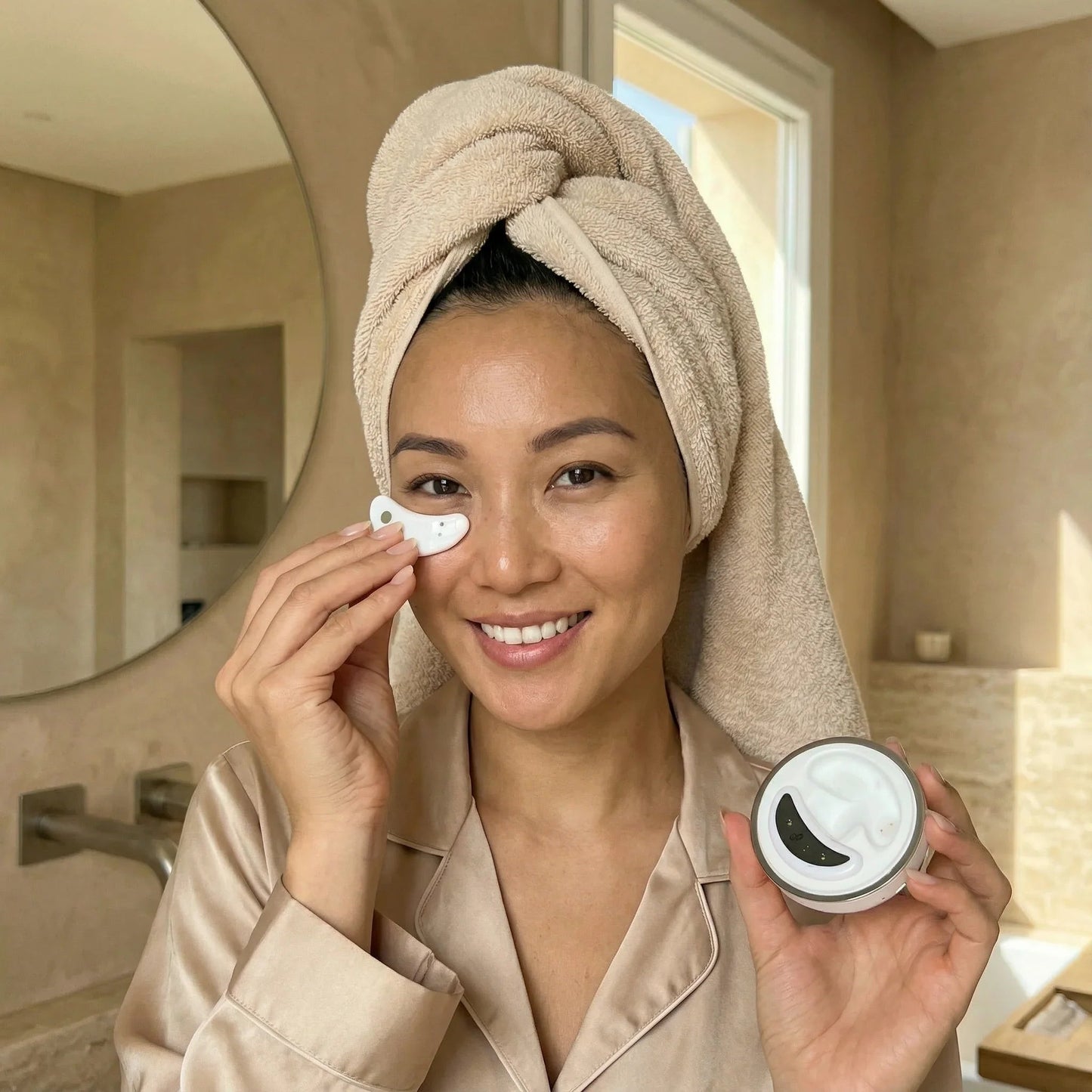 Nicebeam Red Light Therapy Eye Pods | Rejuvenece tu Mirada y Reduce Bolsas, Ojeras y Líneas de Expresión