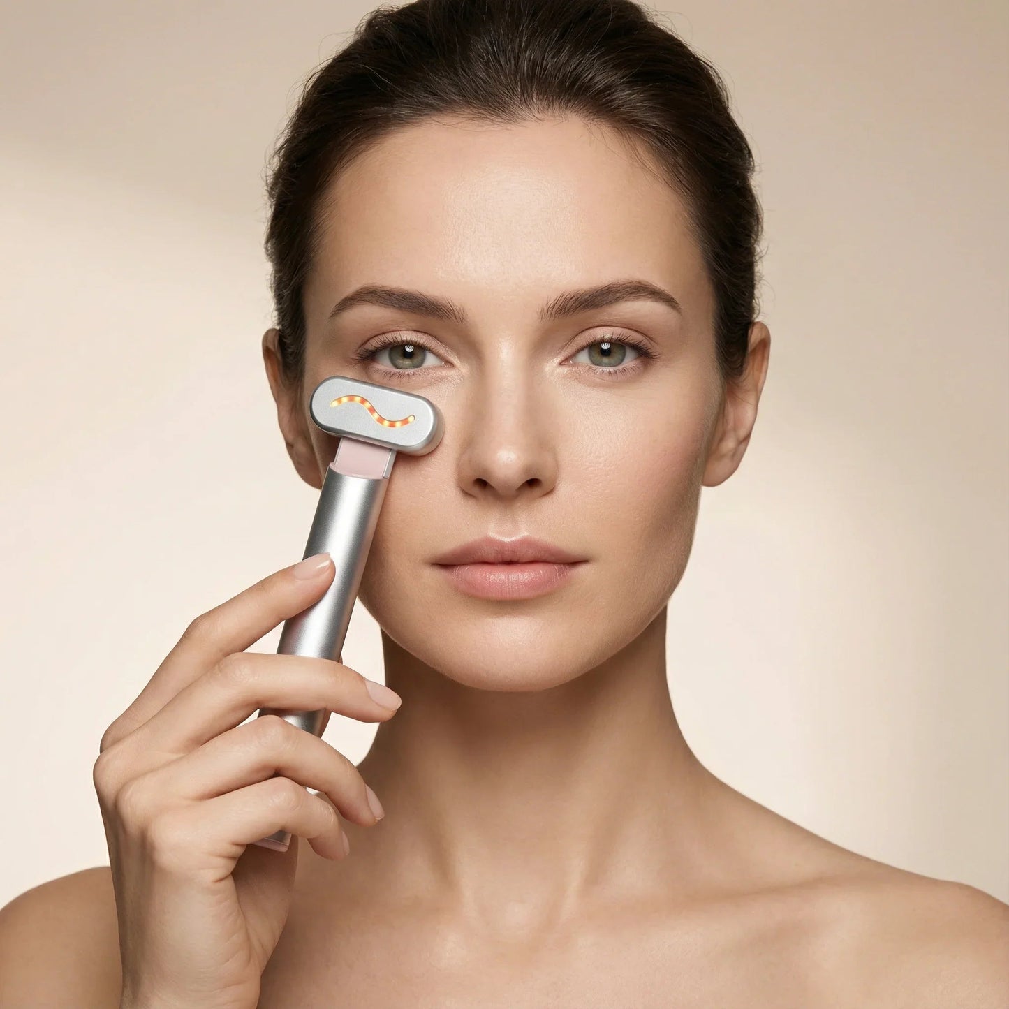 Varita Facial 4 en 1 con Terapia de Luz Roja | Reafirma, Rejuvenece y Devuelve la Luminosidad a tu Piel
