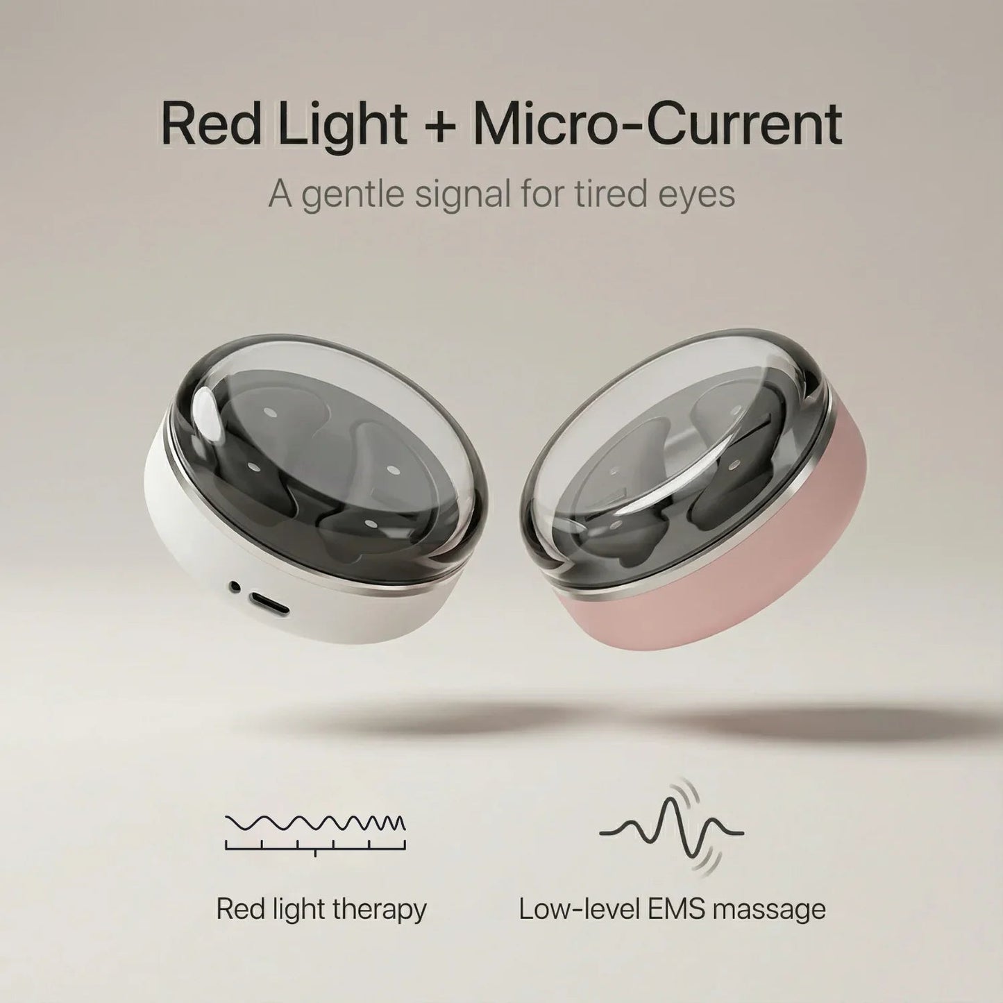 Nicebeam Red Light Therapy Eye Pods | Rejuvenece tu Mirada y Reduce Bolsas, Ojeras y Líneas de Expresión